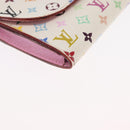 LOUIS VUITTON Multicolor Anvelop Cult De Vuitto Case White M66557 LV Auth 163712V-8