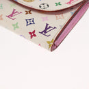 LOUIS VUITTON Multicolor Anvelop Cult De Vuitto Case White M66557 LV Auth 163712V-9