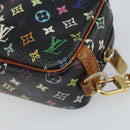 LOUIS VUITTON Monogram Multicolor Trousse Wapity Pouch Black M58034 Auth 163713-15