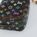 LOUIS VUITTON Monogram Multicolor Trousse Wapity Pouch Black M58034 Auth 163713-16