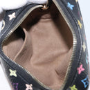 LOUIS VUITTON Monogram Multicolor Trousse Wapity Pouch Black M58034 Auth 163713-11