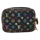 LOUIS VUITTON Monogram Multicolor Trousse Wapity Pouch Black M58034 Auth 163713-2