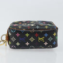 LOUIS VUITTON Monogram Multicolor Trousse Wapity Pouch Black M58034 Auth 163713-6