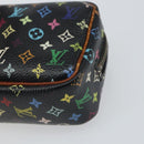 LOUIS VUITTON Monogram Multicolor Trousse Wapity Pouch Black M58034 Auth 163713-7