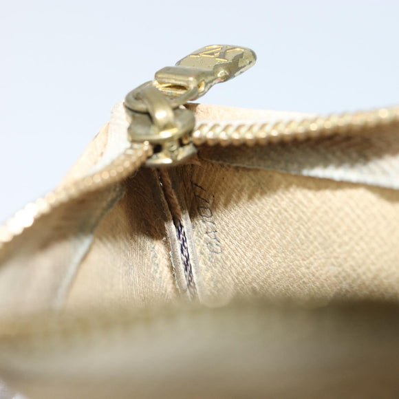 LOUIS VUITTON Damier Azur Pochette Cles Coin Purse N62659 LV Auth 163715