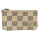 LOUIS VUITTON Damier Azur Pochette Cles Coin Purse N62659 LV Auth 163715-13