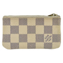 LOUIS VUITTON Damier Azur Pochette Cles Coin Purse N62659 LV Auth 163715-2