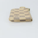 LOUIS VUITTON Damier Azur Pochette Cles Coin Purse N62659 LV Auth 163715-3