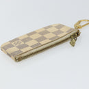 LOUIS VUITTON Damier Azur Pochette Cles Coin Purse N62659 LV Auth 163715-5