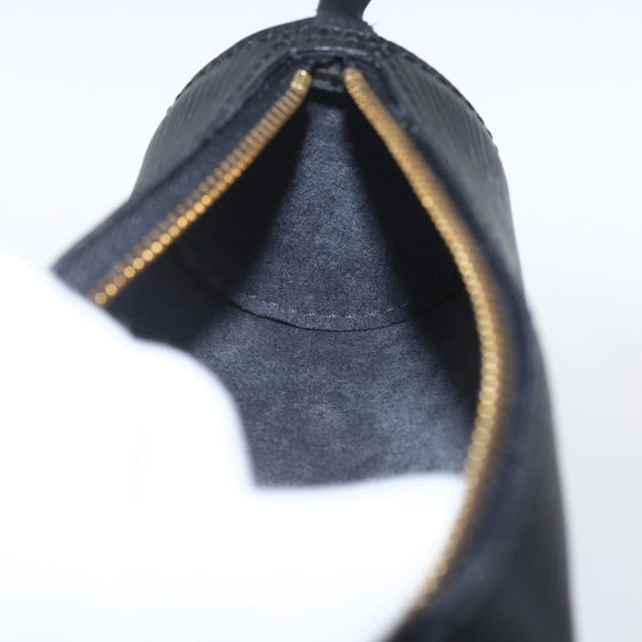 LOUIS VUITTON Epi Soufflot Pouch Schwarz LV Auth 163718