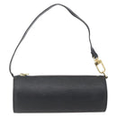 LOUIS VUITTON Epi Soufflot Pouch Schwarz LV Auth 163718-13