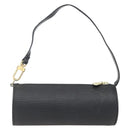LOUIS VUITTON Epi Soufflot Pouch Schwarz LV Auth 163718-2