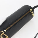 LOUIS VUITTON Epi Soufflot Pouch Schwarz LV Auth 163718-6