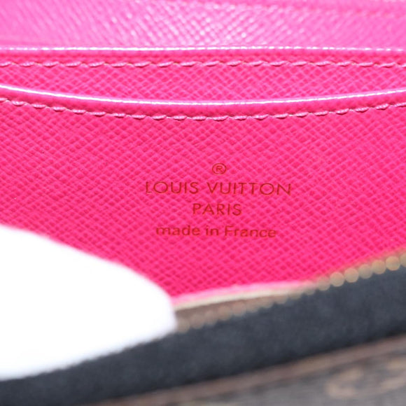 LOUIS VUITTON Monogram Multicolor Zippy Coin Purse Black M93740 LV Auth 163720