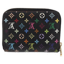 LOUIS VUITTON Monogram Multicolor Zippy Coin Purse Black M93740 LV Auth 163720-2