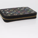 LOUIS VUITTON Monogram Multicolor Zippy Coin Purse Black M93740 LV Auth 163720-5