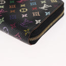 LOUIS VUITTON Monogram Multicolor Zippy Coin Purse Black M93740 LV Auth 163720-14