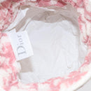 Christian Dior Trotter Canvas Pouch Pile Pink Auth 163724A-11