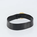 CELINE Belt Leather 31.5"" Black Gold Auth 163730V-2