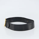 CELINE Belt Leather 31.5"" Black Gold Auth 163730V-3