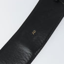 CELINE Belt Leather 31.5"" Black Gold Auth 163730V-8