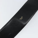 CELINE Belt Leather 31.5"" Black Gold Auth 163730V-9