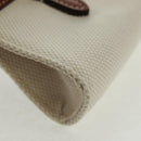 BURBERRY Neck pouch Earphone case Canvas Beige Gold Auth 163731M-16