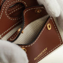 BURBERRY Neck pouch Earphone case Canvas Beige Gold Auth 163731M-19