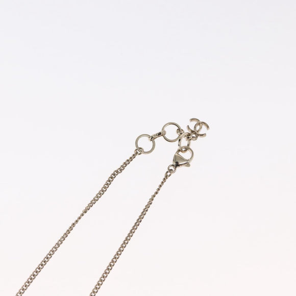 CHANEL COCO Mark Camera Necklace metal Black CC Auth 163738SM
