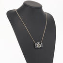 CHANEL COCO Mark Camera Necklace metal Black CC Auth 163738SM-18