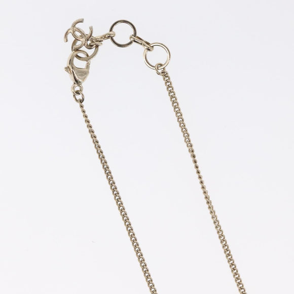 CHANEL COCO Mark Camera Necklace metal Black CC Auth 163738SM