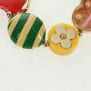 LOUIS VUITTON Brassle Phrase Bracelet metal Multicolor M64920 LV Auth 163742V-10
