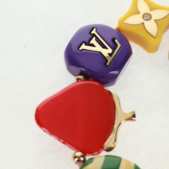 LOUIS VUITTON Brassle Phrase Bracelet metal Multicolor M64920 LV Auth 163742V