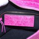BALENCIAGA Classic Mini City Bag Leather 2way Pink Gold 300295 Auth 163743SAV-20