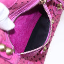 BALENCIAGA Classic Mini City Bag Leather 2way Pink Gold 300295 Auth 163743SAV-25