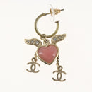 CHANEL COCO Mark Pierce metal Gold Tone CC Auth 163747SAM-4