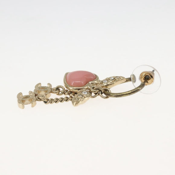 CHANEL COCO Mark Pierce metal Gold Tone CC Auth 163747SAM