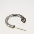 Chrome Hearts Plain Hoop Earring Ag925 Silver Auth 163748SM-10