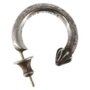 Chrome Hearts Plain Hoop Earring Ag925 Silver Auth 163748SM-2