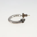 Chrome Hearts Plain Hoop Earring Ag925 Silver Auth 163748SM-4