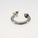 Chrome Hearts Plain Hoop Earring Ag925 Silver Auth 163748SM-6