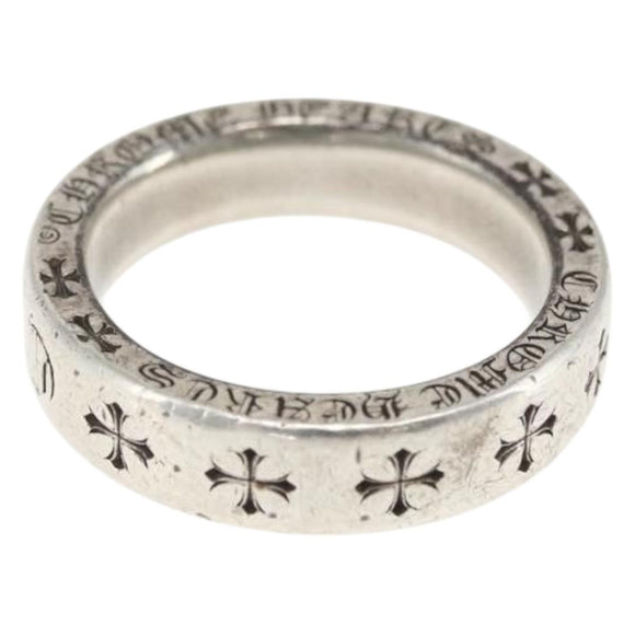 Chrome Hearts Forever 0.2"" Spacer Ring Ag925 Silver Auth 163749SM