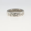 Chrome Hearts Forever 0.2"" Spacer Ring Ag925 Silver Auth 163749SM-8