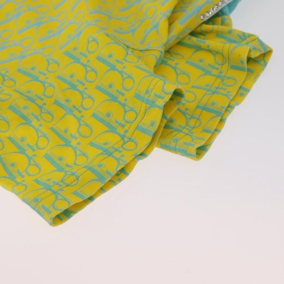 Christian Dior Short Sleeved T Shirt Cotton Yellow Auth 163750M