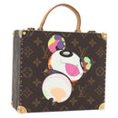 LOUIS VUITTON Monogram Panda Jewelry Box M92478 LV Auth 163753SM-1