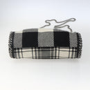 Stella MacCartney Chain Falabella Bag Canvas Black Silver 371223 Auth 163763-11