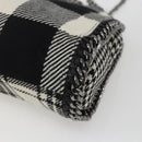 Stella MacCartney Chain Falabella Bag Canvas Black Silver 371223 Auth 163763-12
