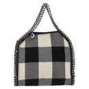 Stella MacCartney Chain Falabella Bag Canvas Black Silver 371223 Auth 163763-2
