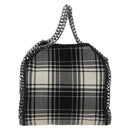 Stella MacCartney Chain Falabella Bag Canvas Black Silver 371223 Auth 163763-3