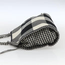 Stella MacCartney Chain Falabella Bag Canvas Black Silver 371223 Auth 163763-4